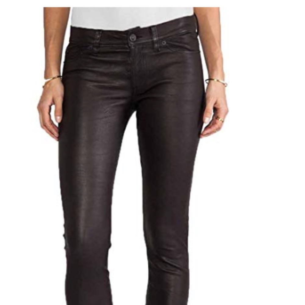 HUDSON Juliette Black Sheen Super Skinny